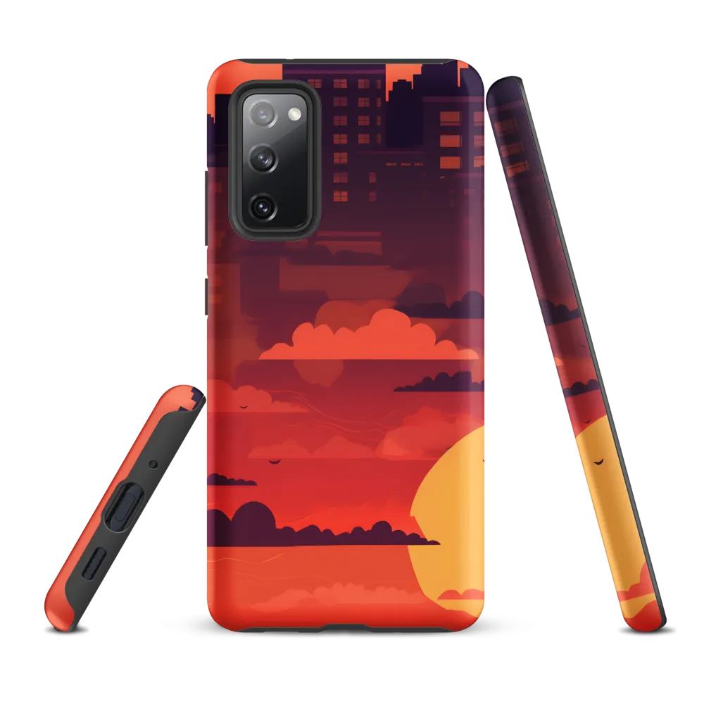 Urban Dusk: A Symphony of Cityscapes | Phone Case |  S20 FE | Tough Case | Matte