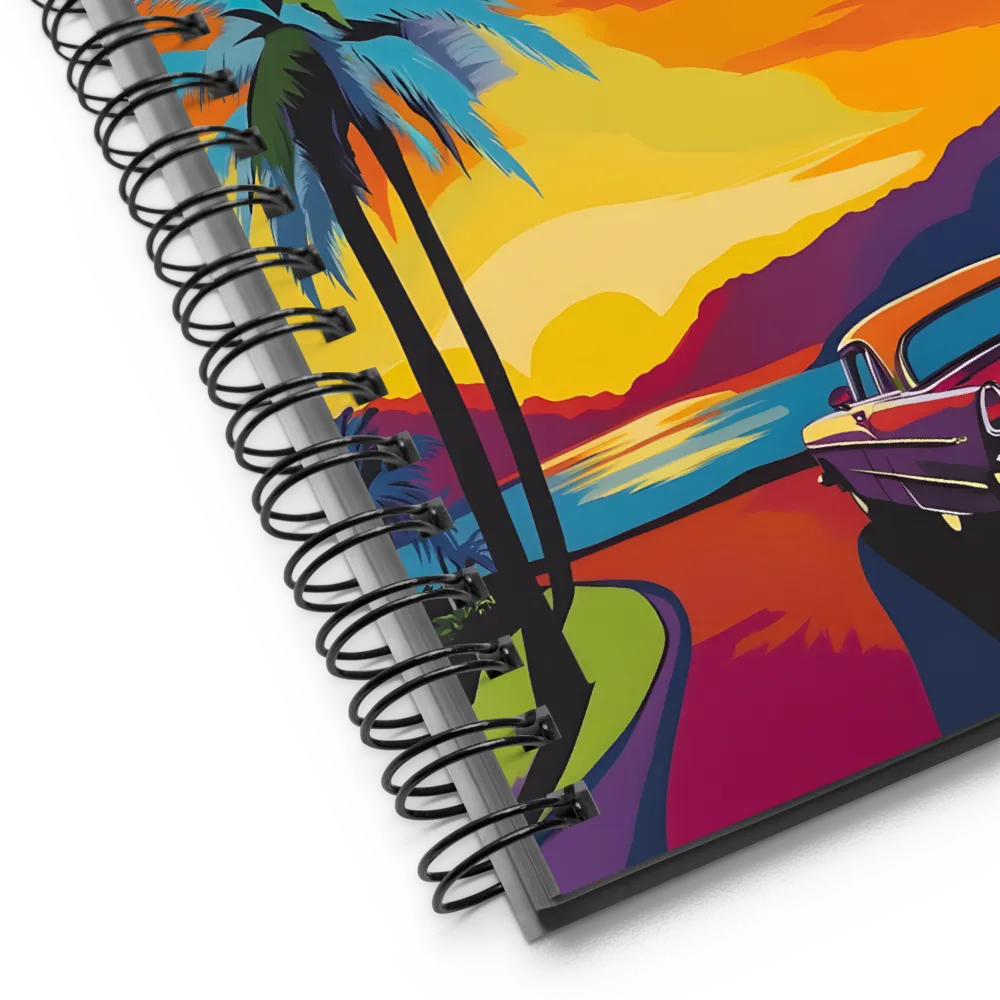 Sunset Drive | Spiral Notebook