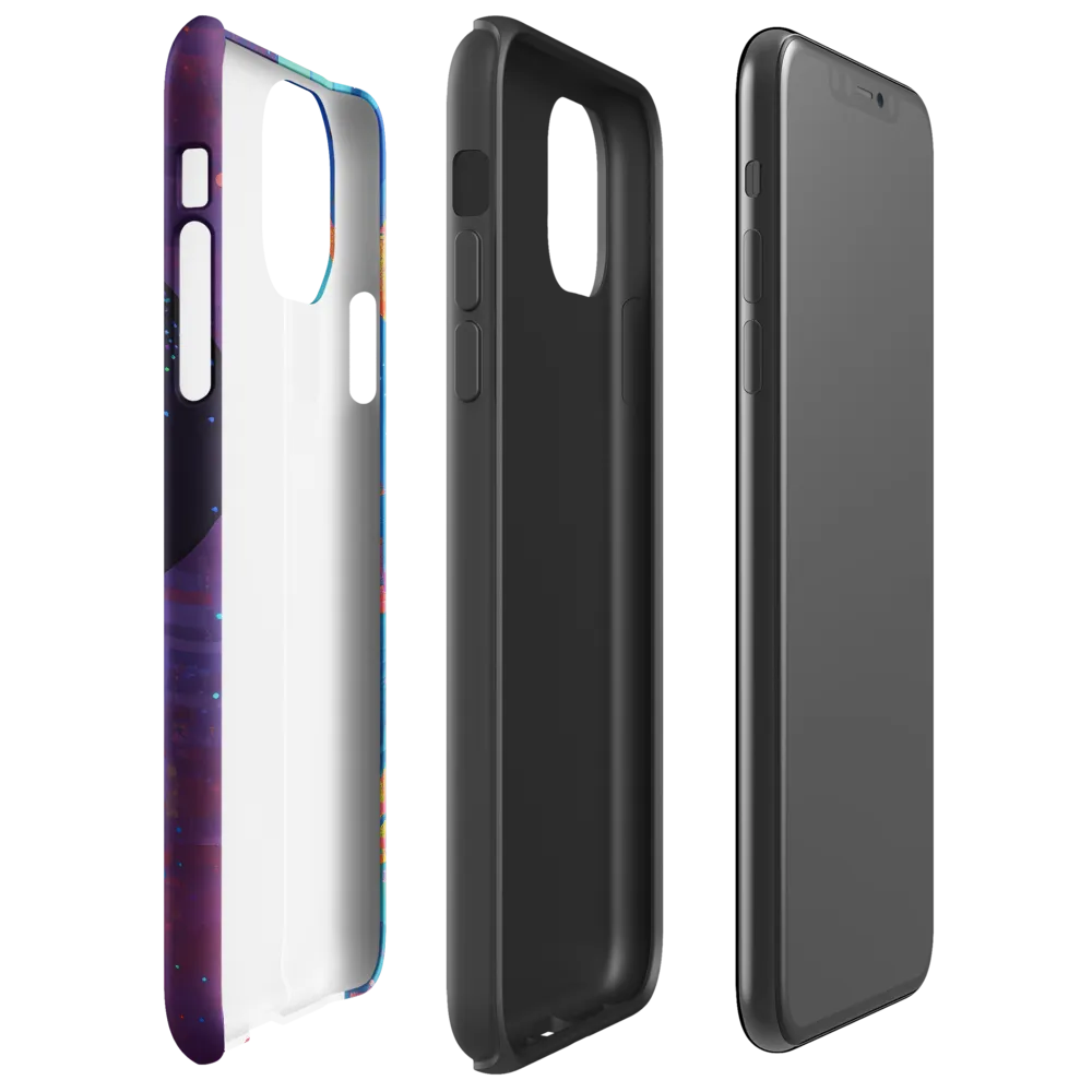 Serene Reflections in a Futuristic Dreamscape | Phone Case |  11 Pro Max | Tough Case | Glossy