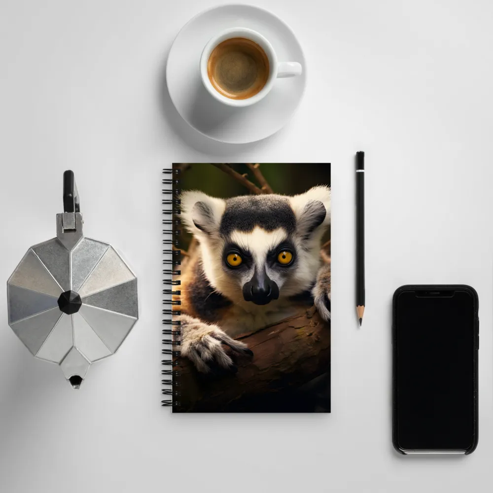 The Watchful Lemur | Spiral Notebook