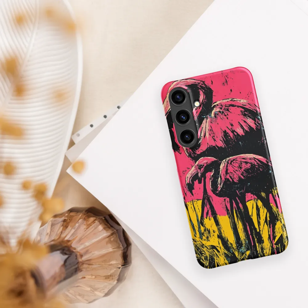 Flamingo Duet: A Pop Art Expression