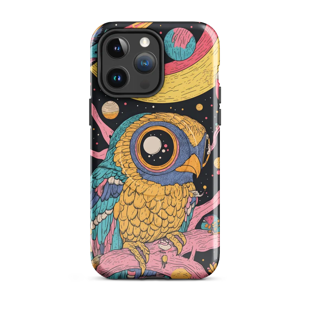 Whimsical Cosmic Owl | Phone Case |  14 Pro Max | MagSafe® Tough Case | Glossy