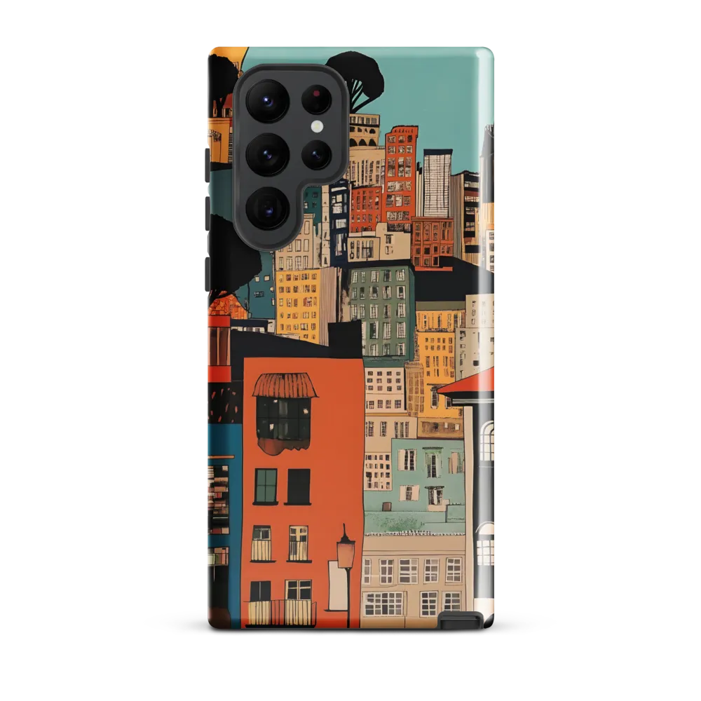 Urban Fusion: A Colorful Cityscape