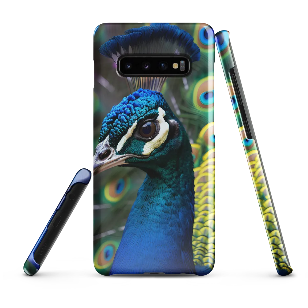 Regal Plumage: The Peacock's Splendor | Phone Case |  S10 Plus | Snap Case | Glossy