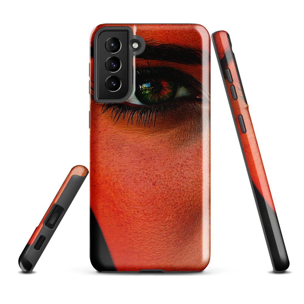 Gaze of Intensity | Phone Case |  S21 Plus | Tough Case | Glossy
