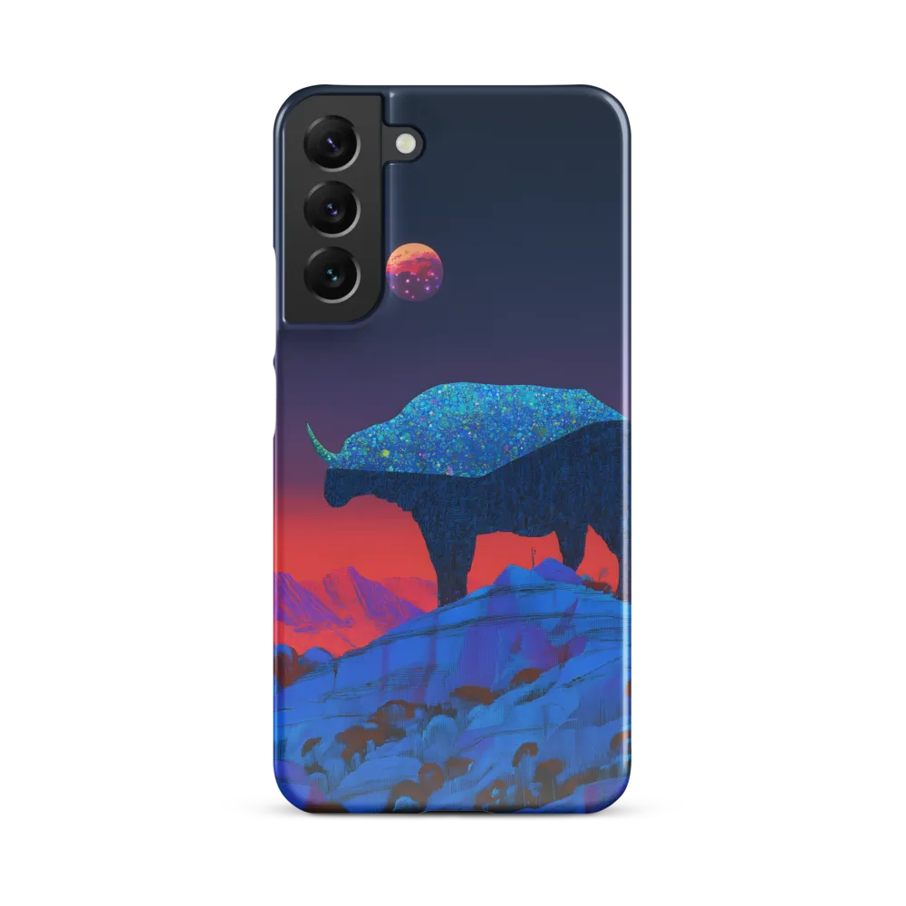 Luminous Bison Under a Celestial Sky