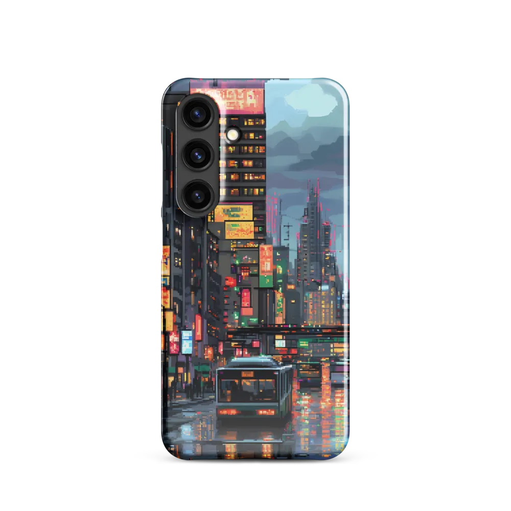 Neon Dreams: A Pixelated Urban Night