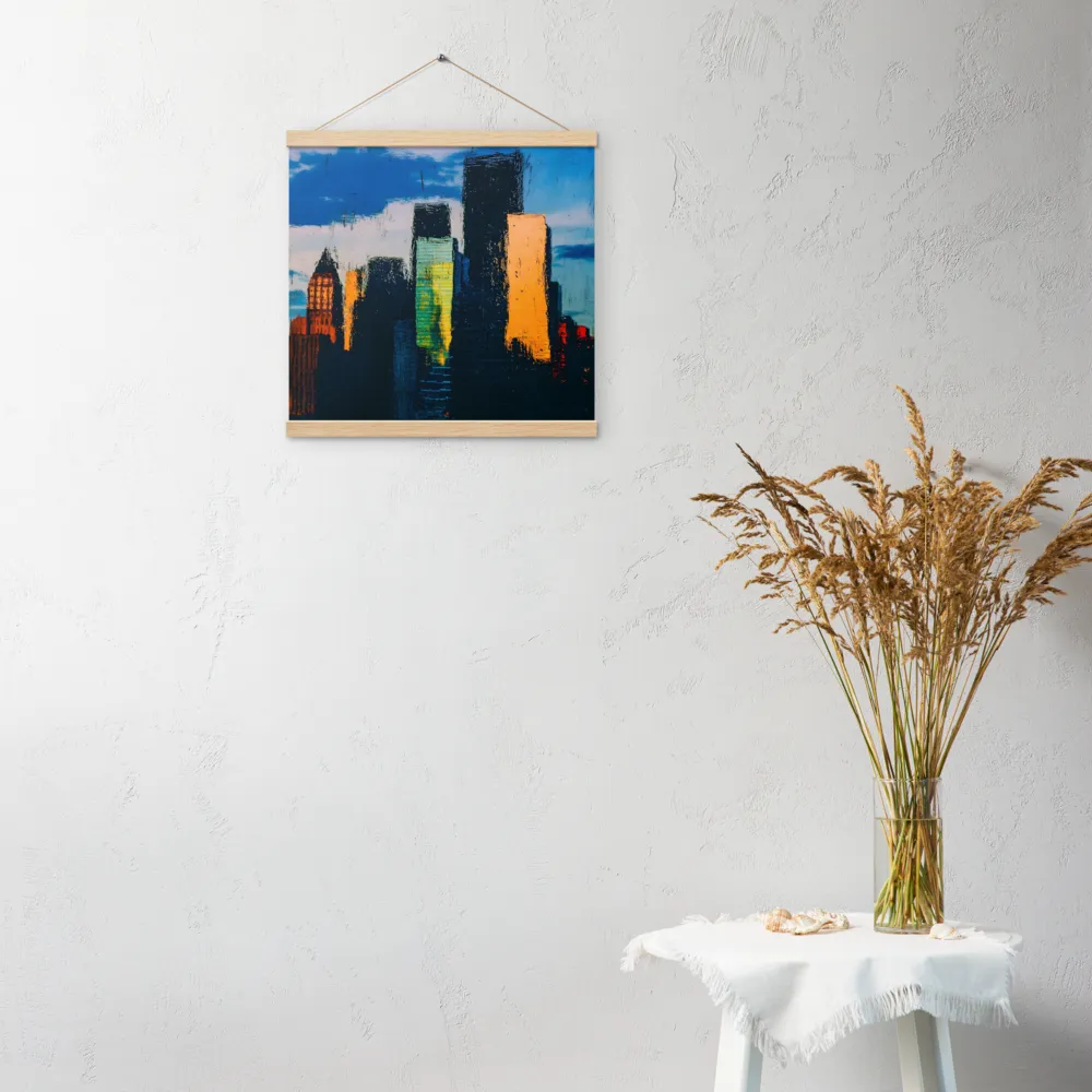 Reflections of Tranquility | Poster With Oak Wood Hanger | 16″×16″