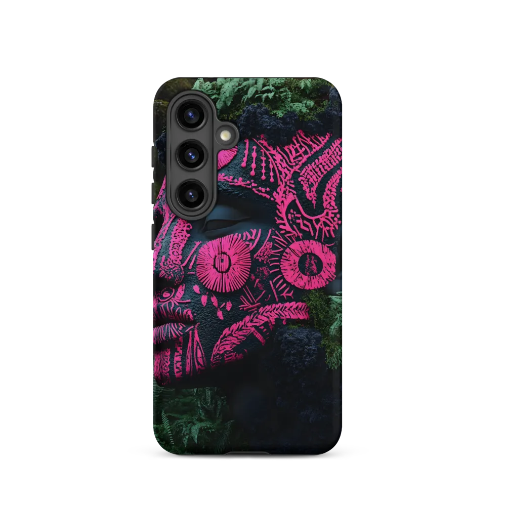 Forest Mask — Sculpted Bust with Neon Inlay