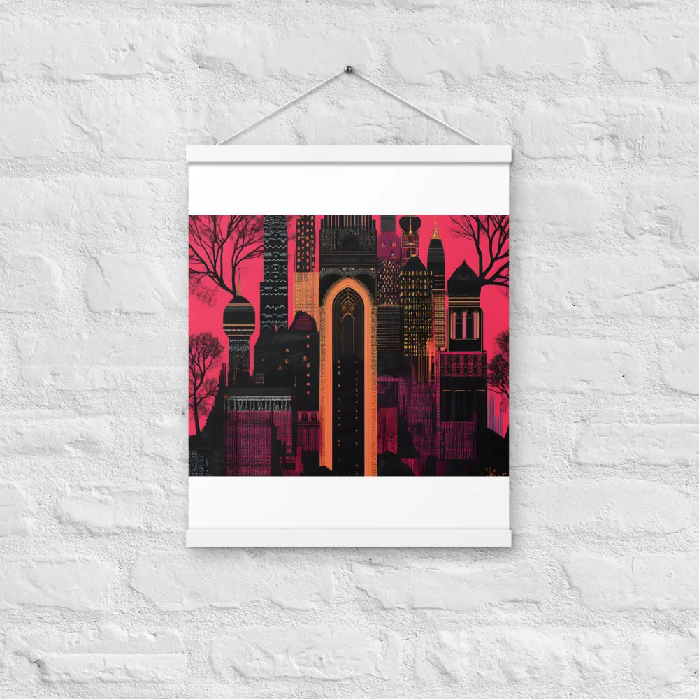 Urban Reverie | Poster With White Wood Hanger | 16″×20″