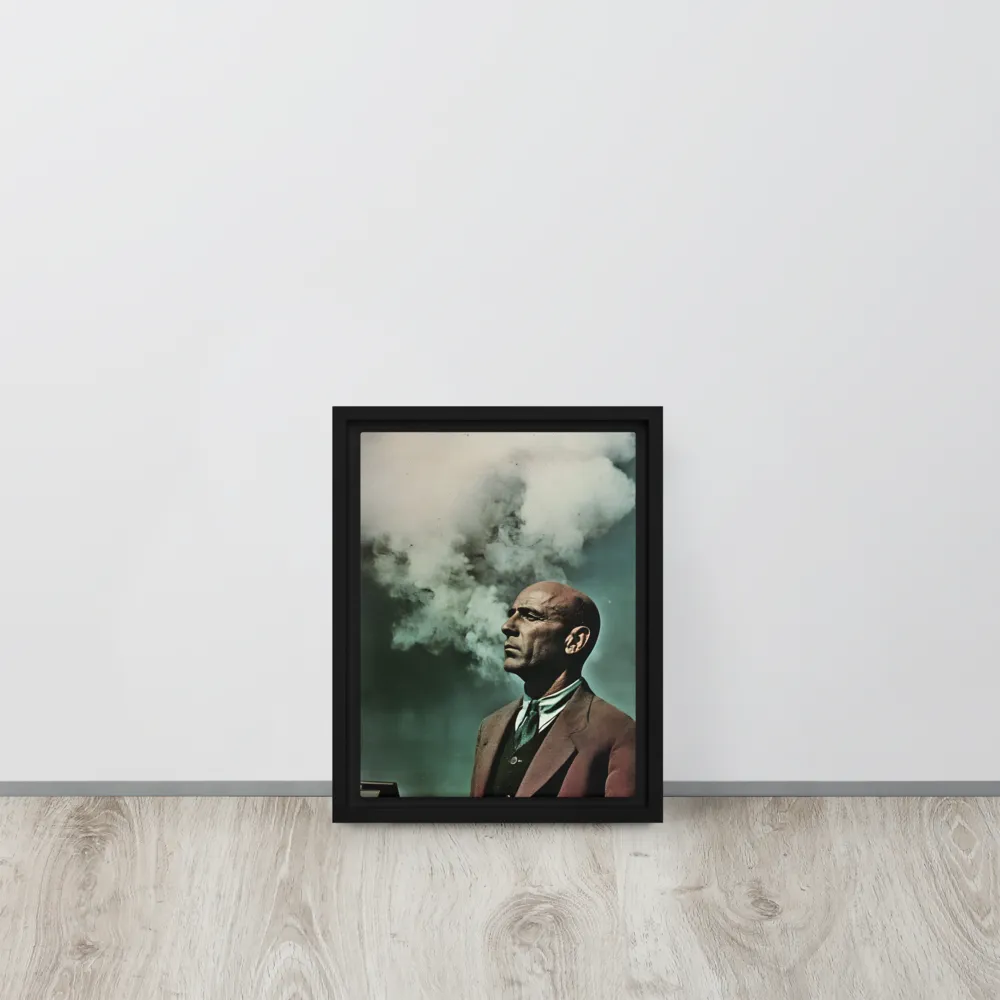 Clouded Thoughts | Canvas with Black Frame | 9″×12″