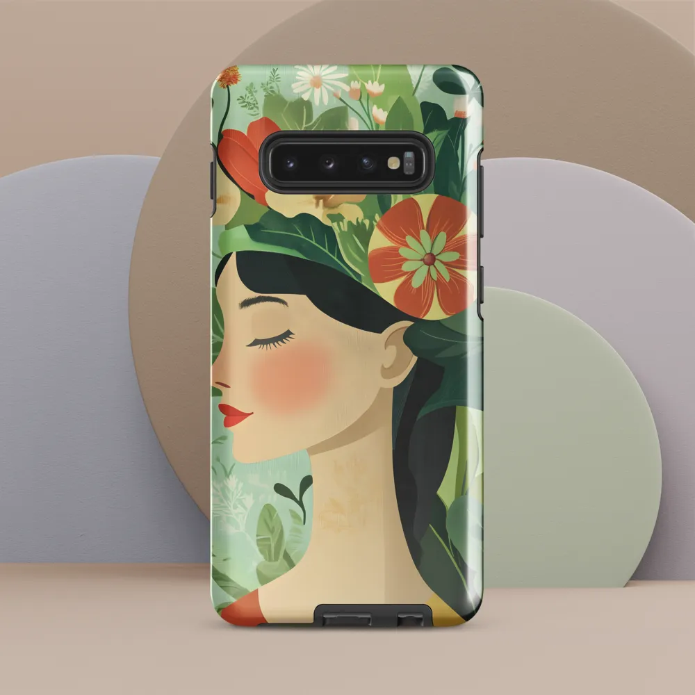 Serenity in Bloom | Phone Case |  S10 Plus | Tough Case | Glossy