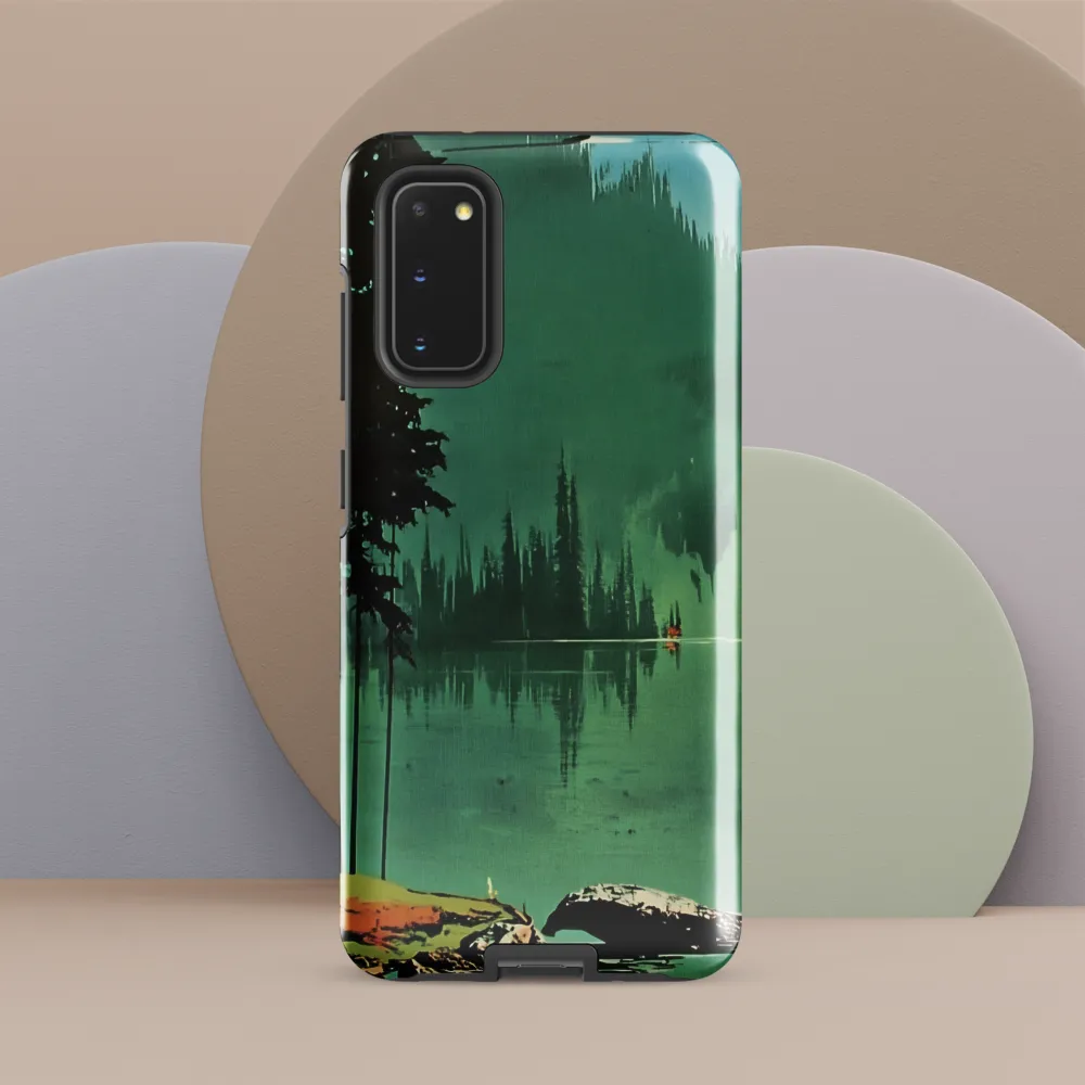 Serenity Reflected: A Tranquil Lake Scene