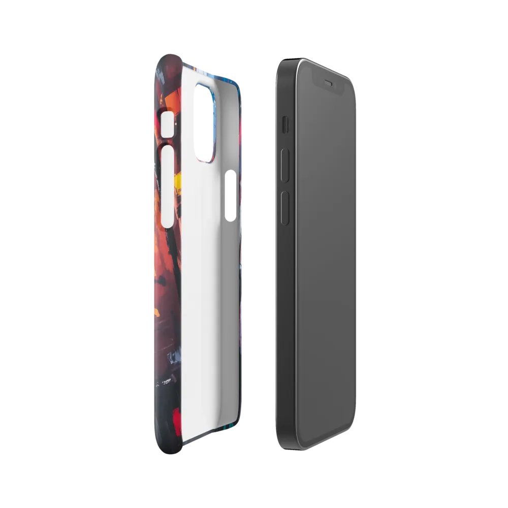 Silhouette in the Urban Abyss | Phone Case |  12 Mini | Snap Case | Glossy