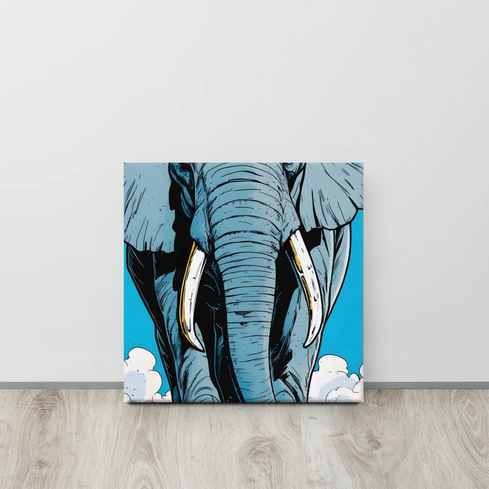 Majestic Presence: The Elephant | Canvas | 16″×16″