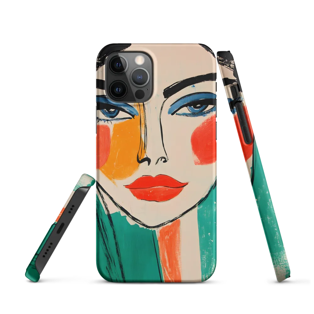 Vivid Portrait of a Modern Muse | Phone Case |  12 Pro | Snap Case | Matte