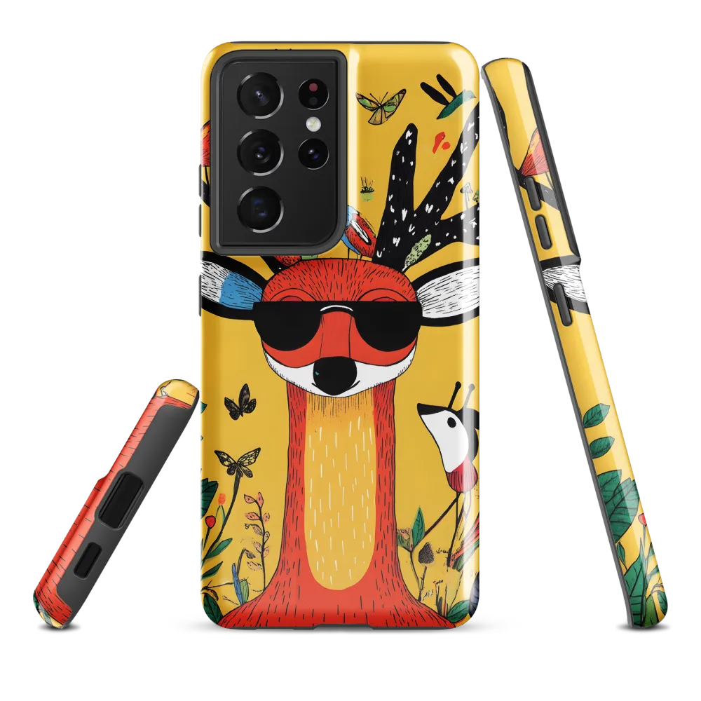 Playful Deer with Sunglasses