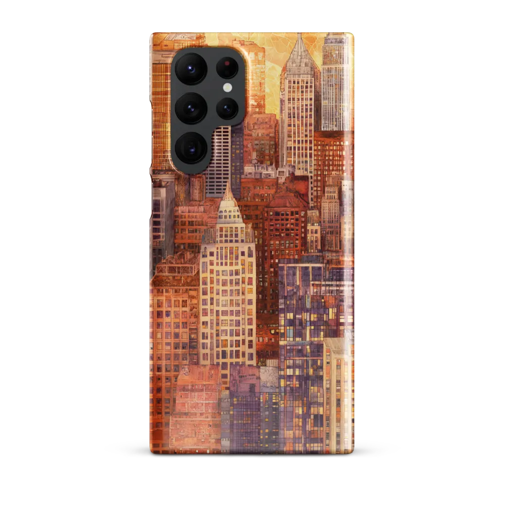Golden Hour Over the City | Phone Case |  S22 Ultra | Snap Case | Glossy