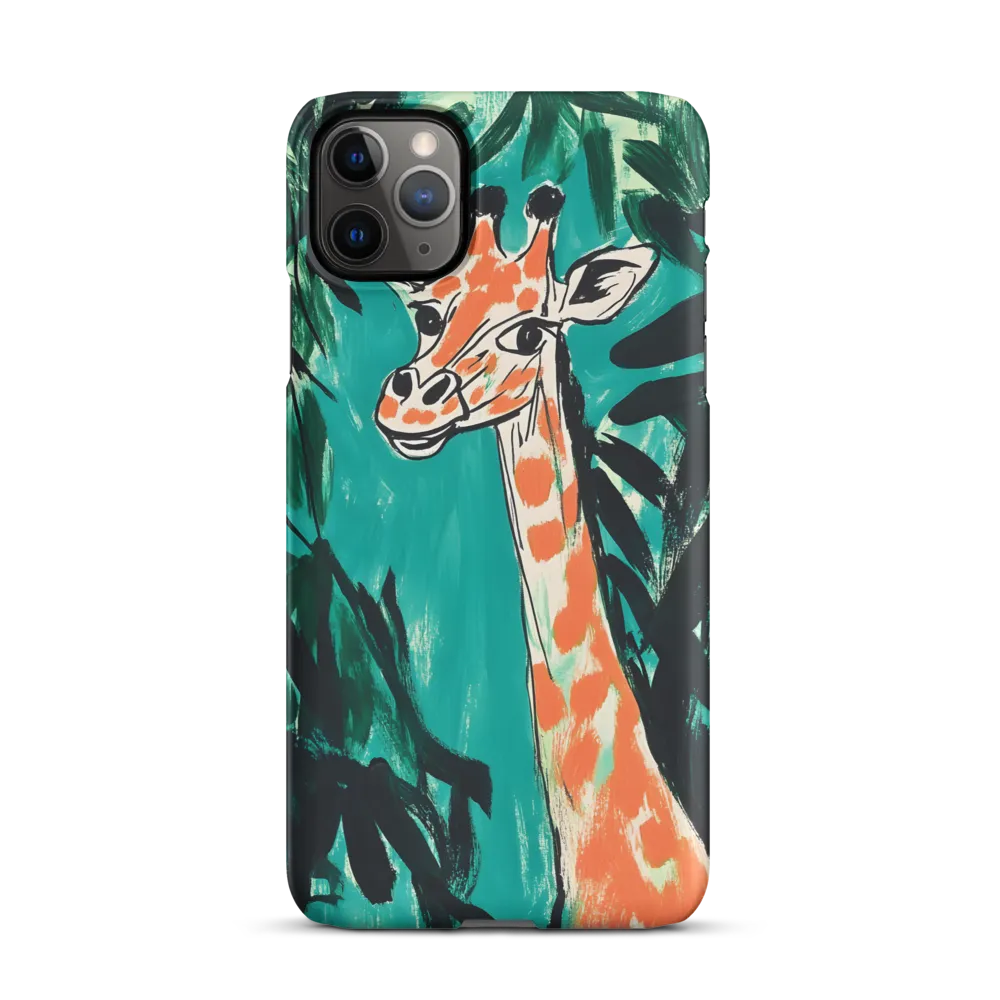 Curious Giraffe in Lush Greenery | Phone Case |  11 Pro Max | Snap Case | Matte