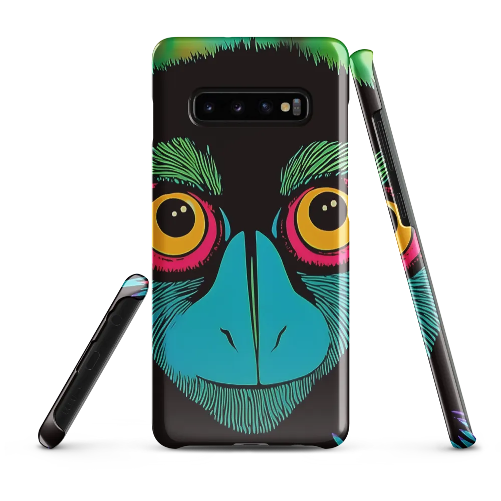 Whimsical Monkey Reflection | Phone Case |  S10 Plus | Snap Case | Glossy