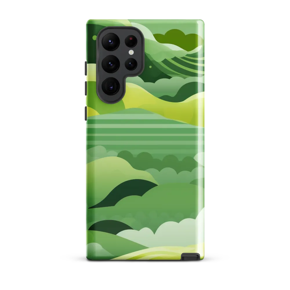 Tranquility in Green Waves