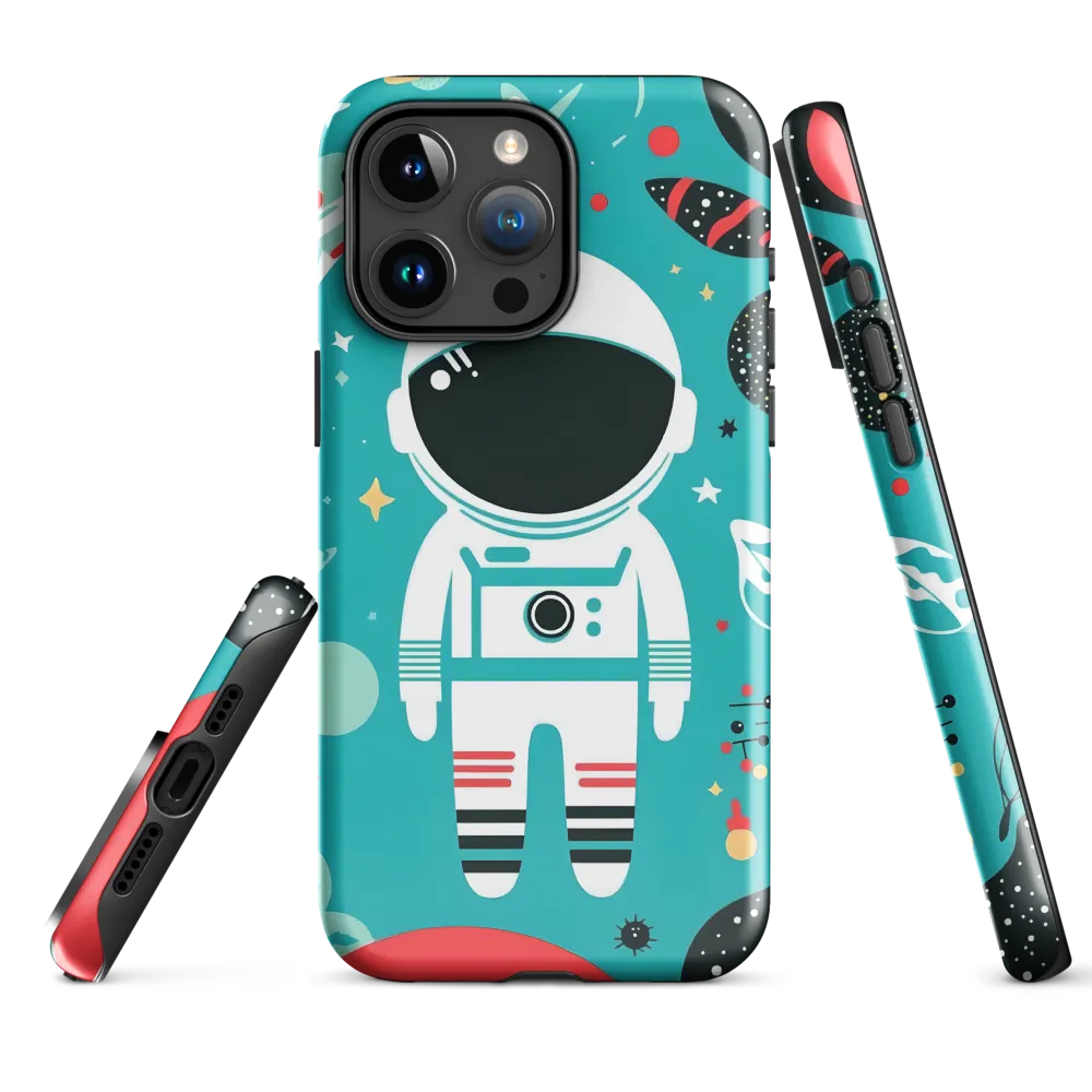 Whimsical Astronaut in Cosmic Wonderland