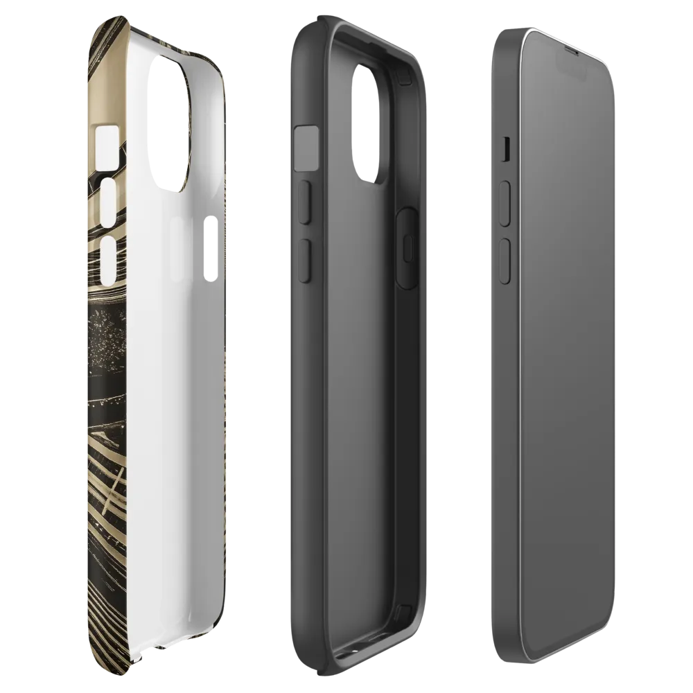 Urban Symphony: Aerial Perspective of City Life | Phone Case |  14 Plus | Tough Case | Matte