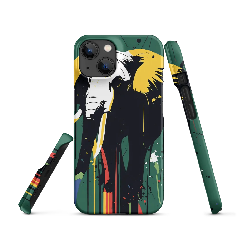 Majestic Minimalism: The Colorful Elephant
