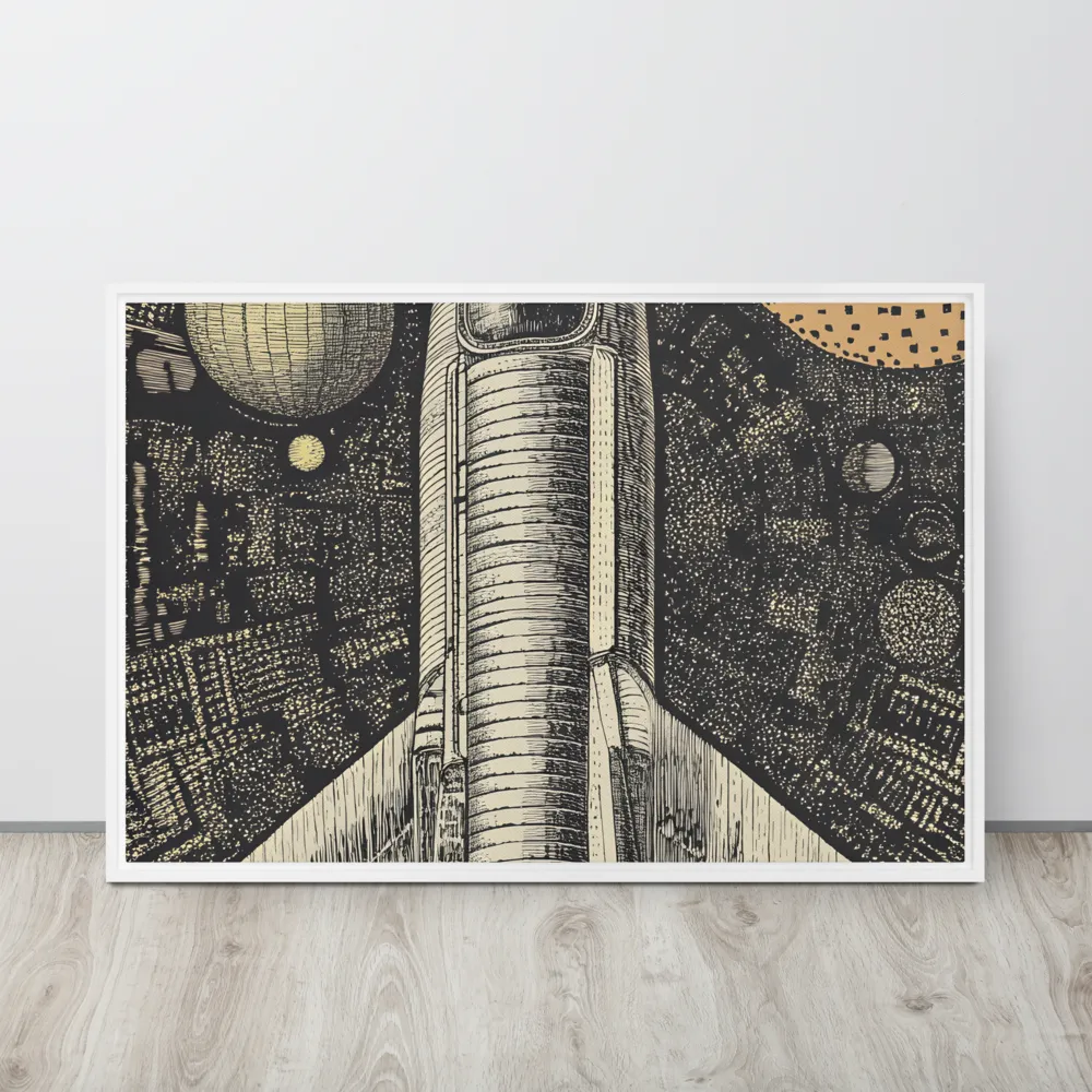 Voyage to the Unknown | Canvas with White Frame | 24″×36″