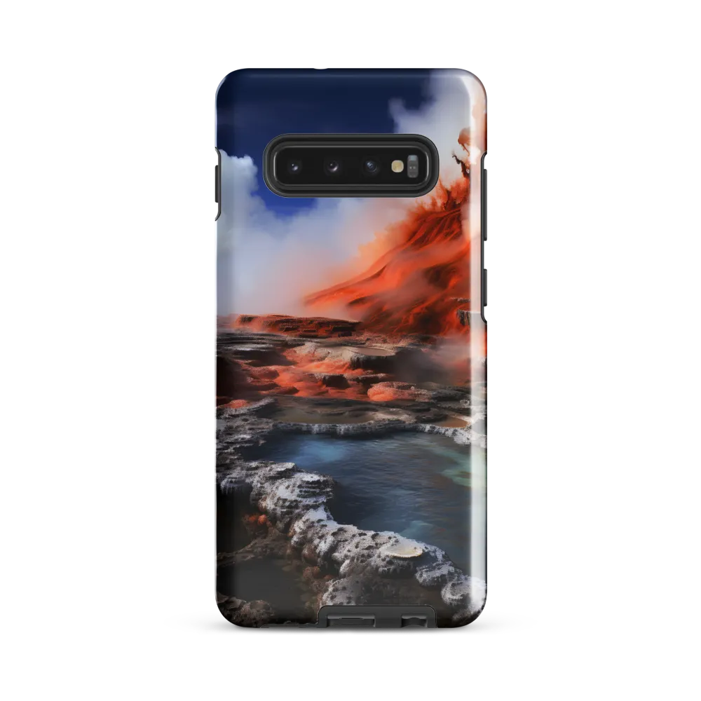 Nature's Fury: The Volcano's Expression | Phone Case |  S10 Plus | Tough Case | Glossy