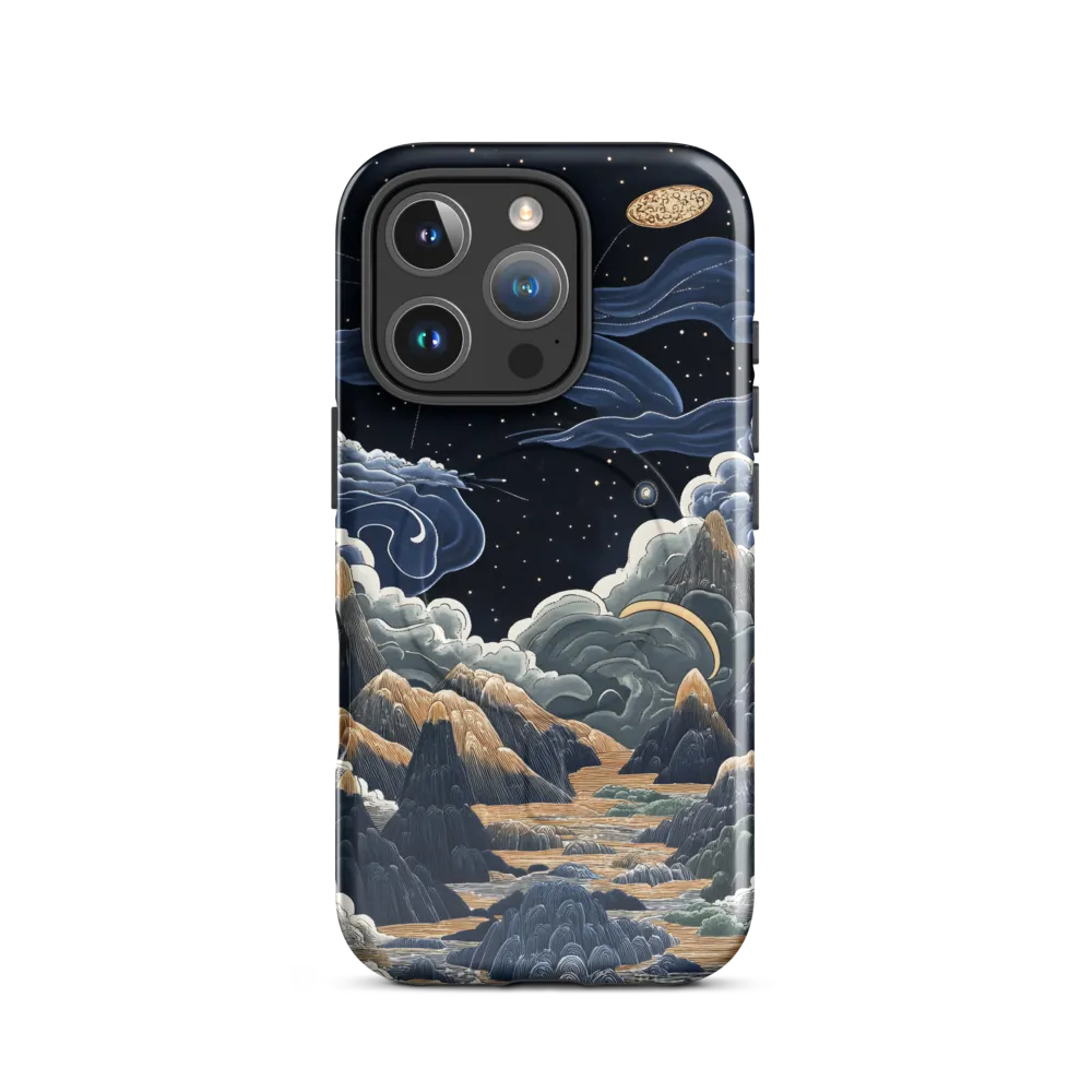 Celestial Harmony: Peaks and Planets | Phone Case |  16 Pro | MagSafe® Tough Case | Glossy
