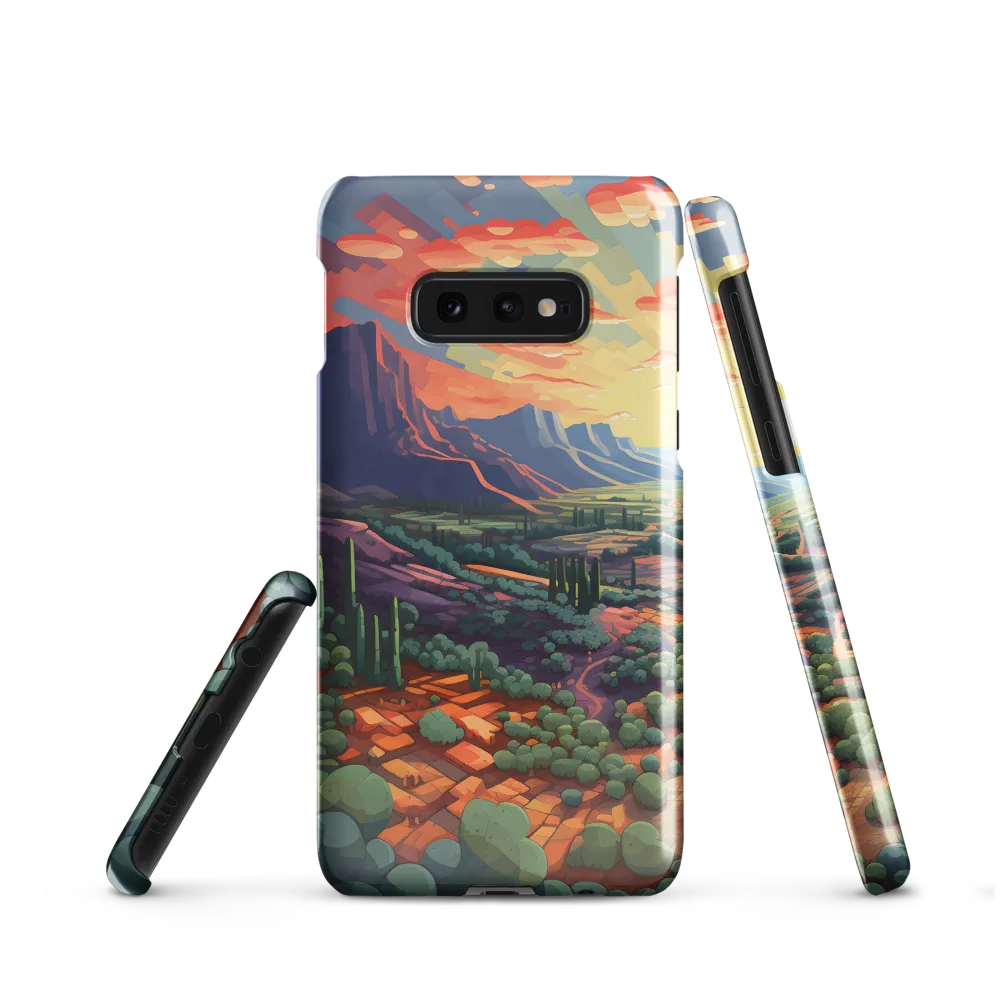 Desert Serenity at Dusk | Phone Case |  S10e | Snap Case | Glossy