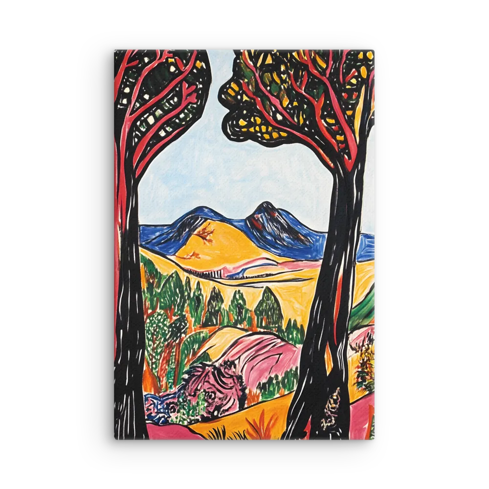 Vibrant Nature's Embrace | Thin Canvas | 12″×18″
