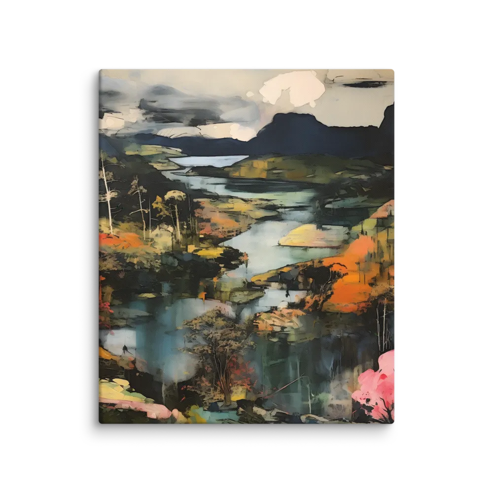 Harmony of Nature: An Abstract Journey | Canvas | 20″×24″