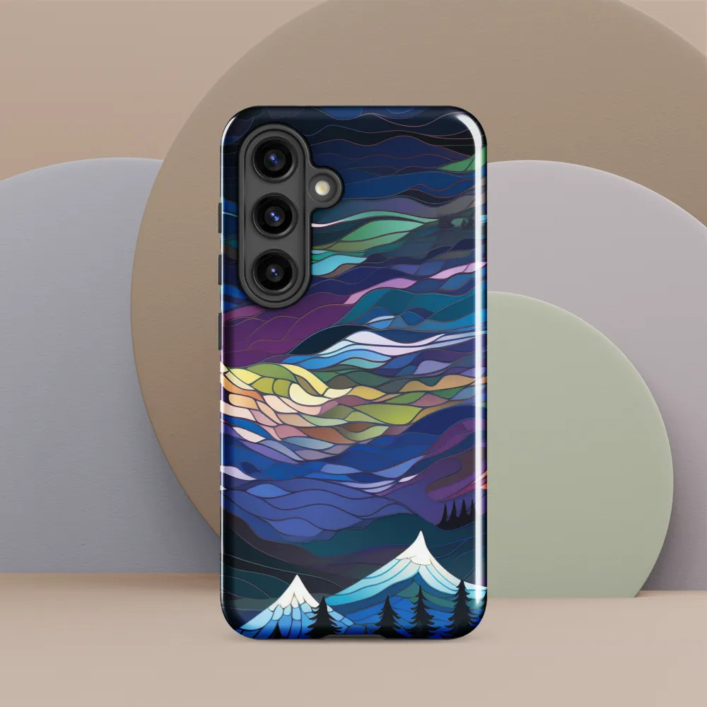 Twilight Peaks: An Abstract Mountain Landscape