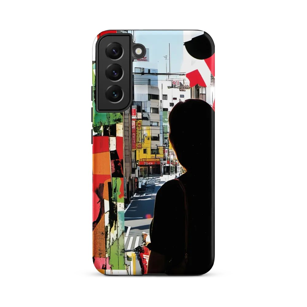 Urban Reflections: A Silhouette's Journey