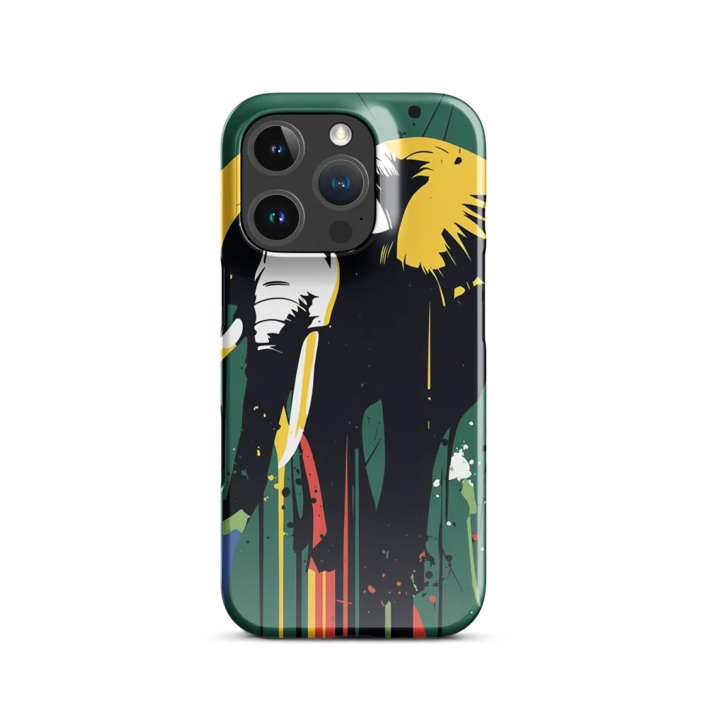 Majestic Minimalism: The Colorful Elephant