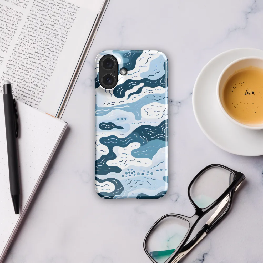 Flowing Waters: An Abstract Journey | Phone Case |  16 Plus | Snap Case | Glossy