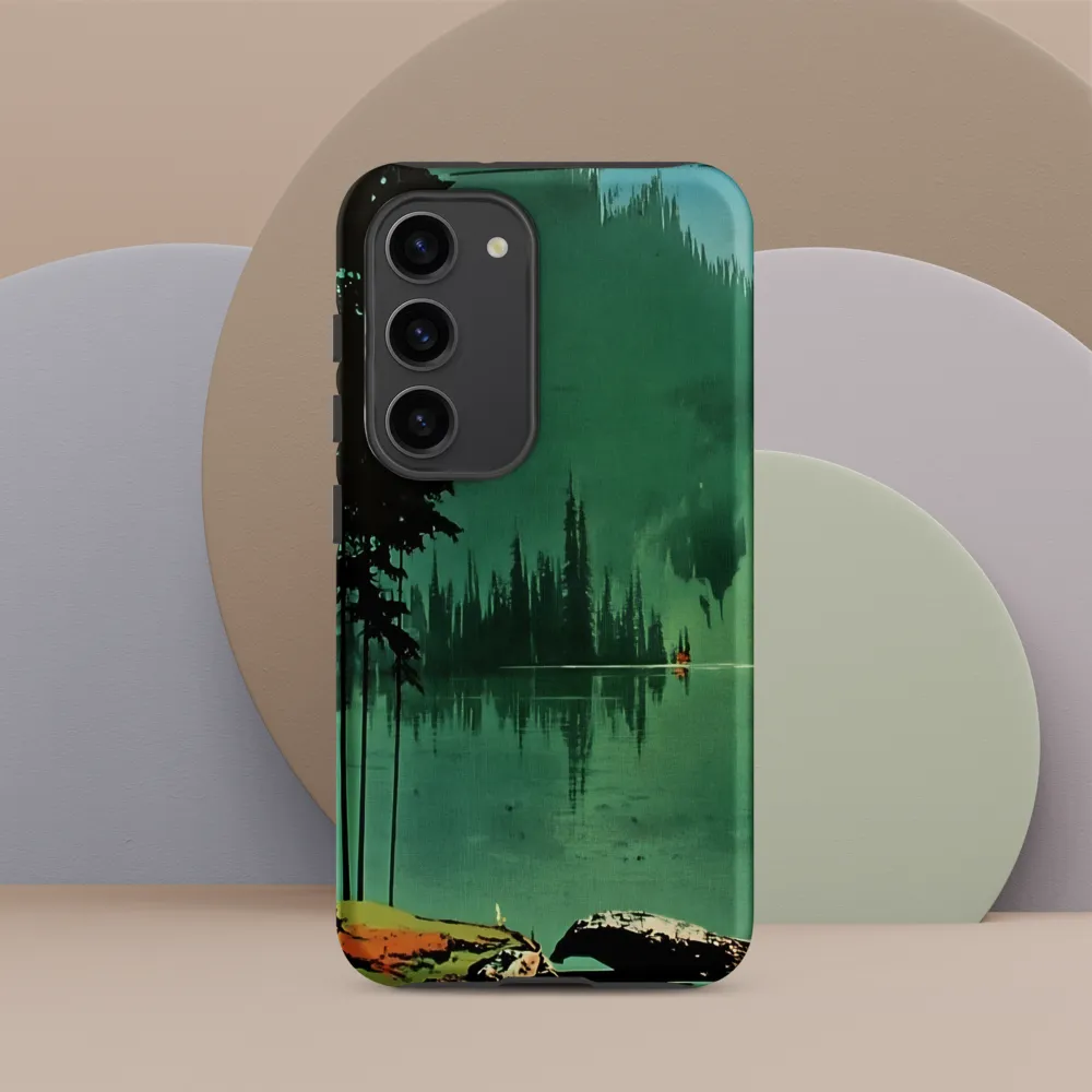 Serenity Reflected: A Tranquil Lake Scene