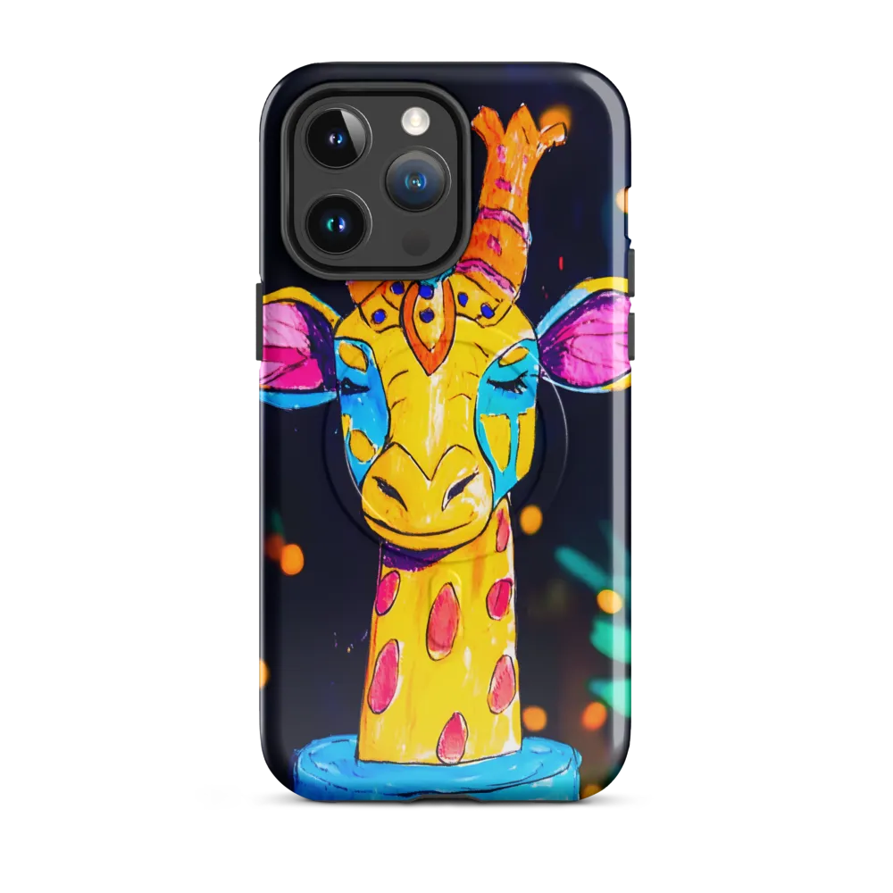Whimsical Giraffe in Vibrant Colors
