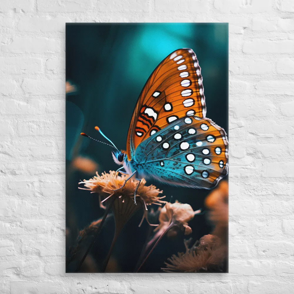 Whispers of Color: The Butterfly's Embrace | Canvas | 26″×40″