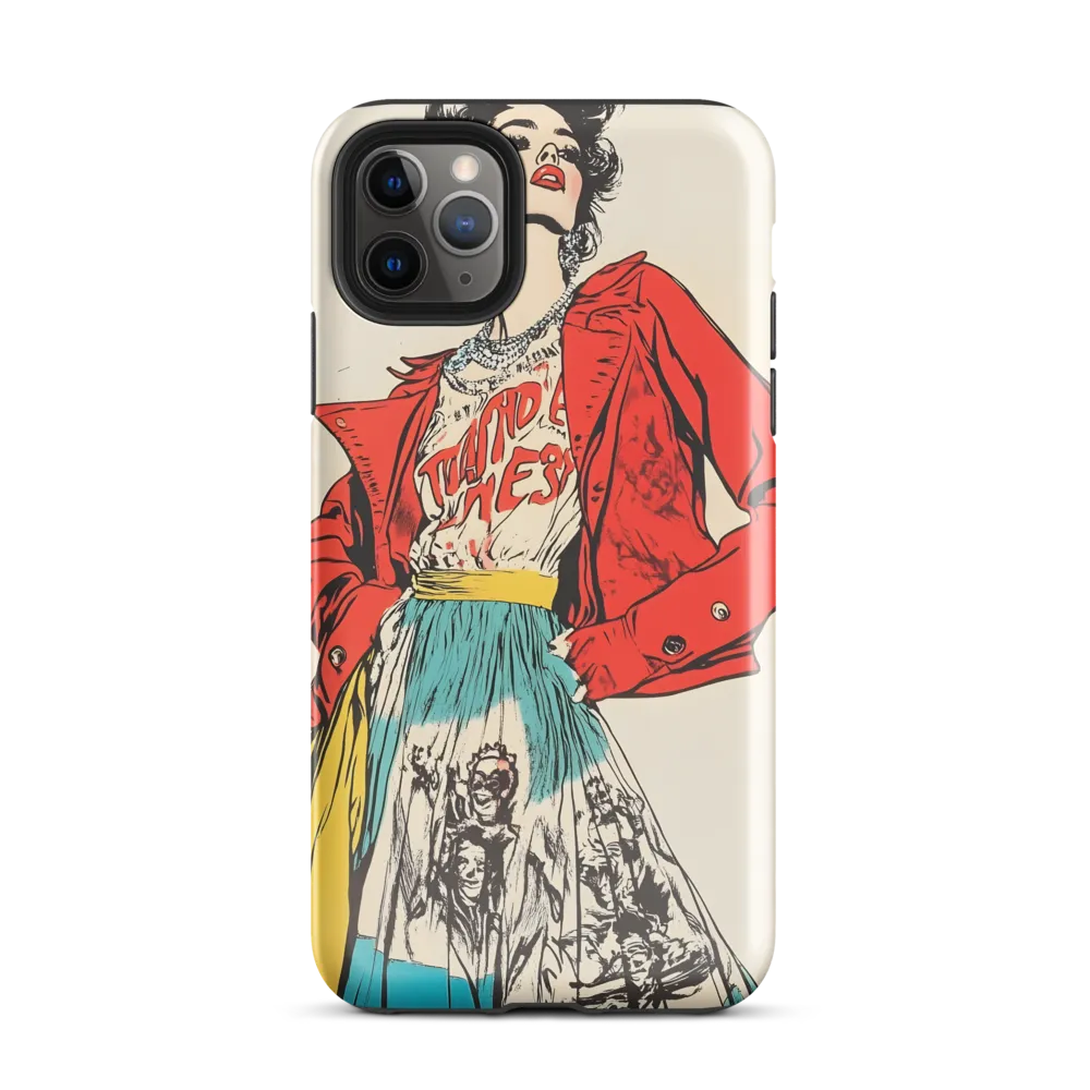 Vibrant Elegance: A Pop Art Fashion Statement | Phone Case |  11 Pro Max | Tough Case | Glossy