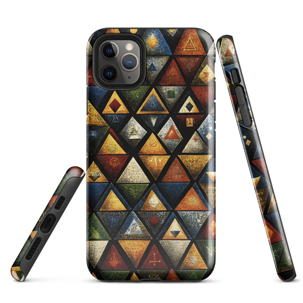 Dynamic Triangular Harmony | Phone Case |  11 Pro Max | Tough Case | Glossy