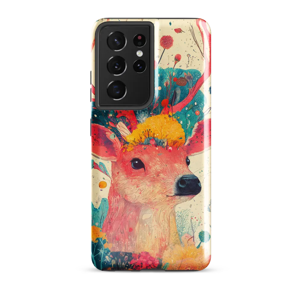 Whimsical Harmony: A Deer in Bloom