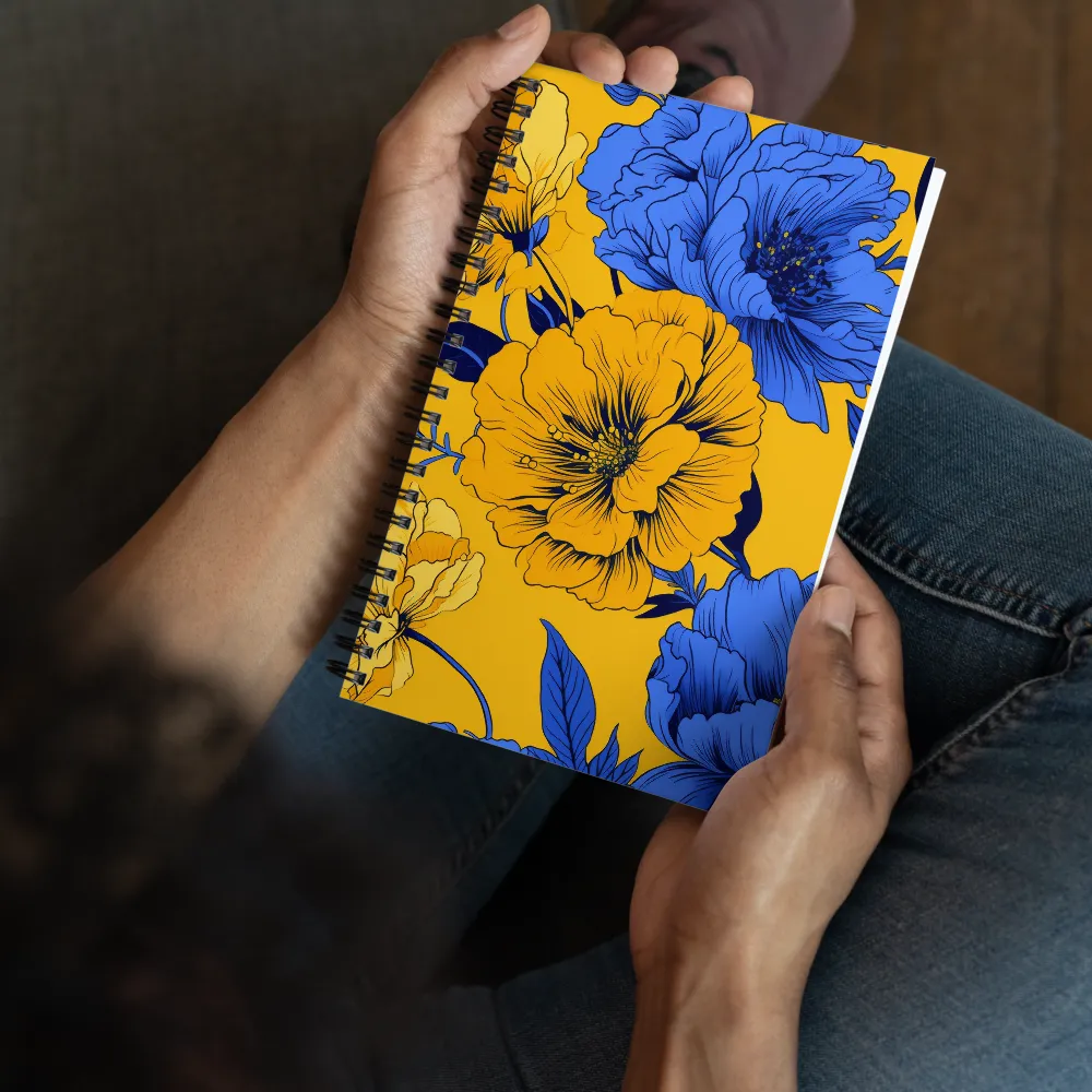 Vibrant Floral Harmony | Spiral Notebook