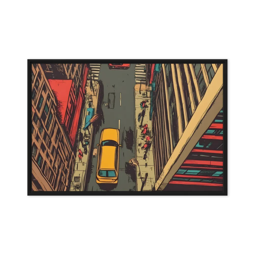 Urban Symphony | Canvas with Black Frame | 24″×36″