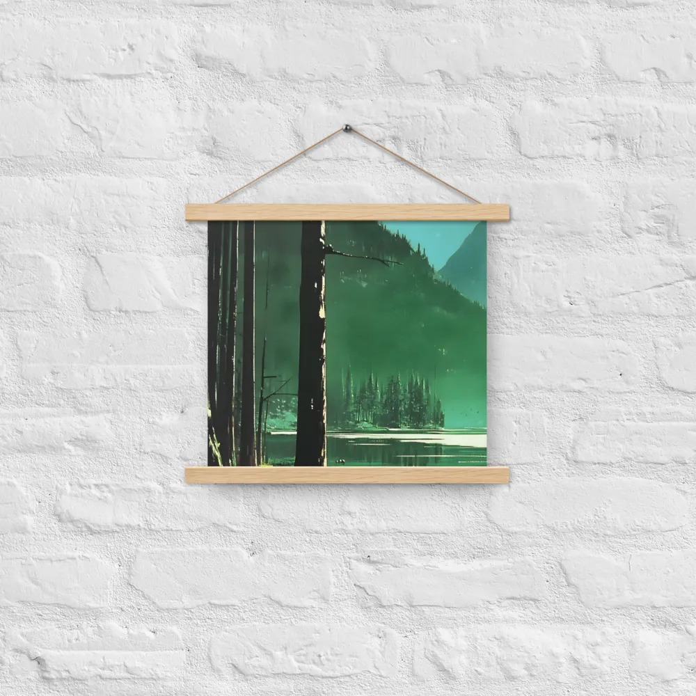 Reflections of Tranquility | Poster With Oak Wood Hanger | 14″×14″