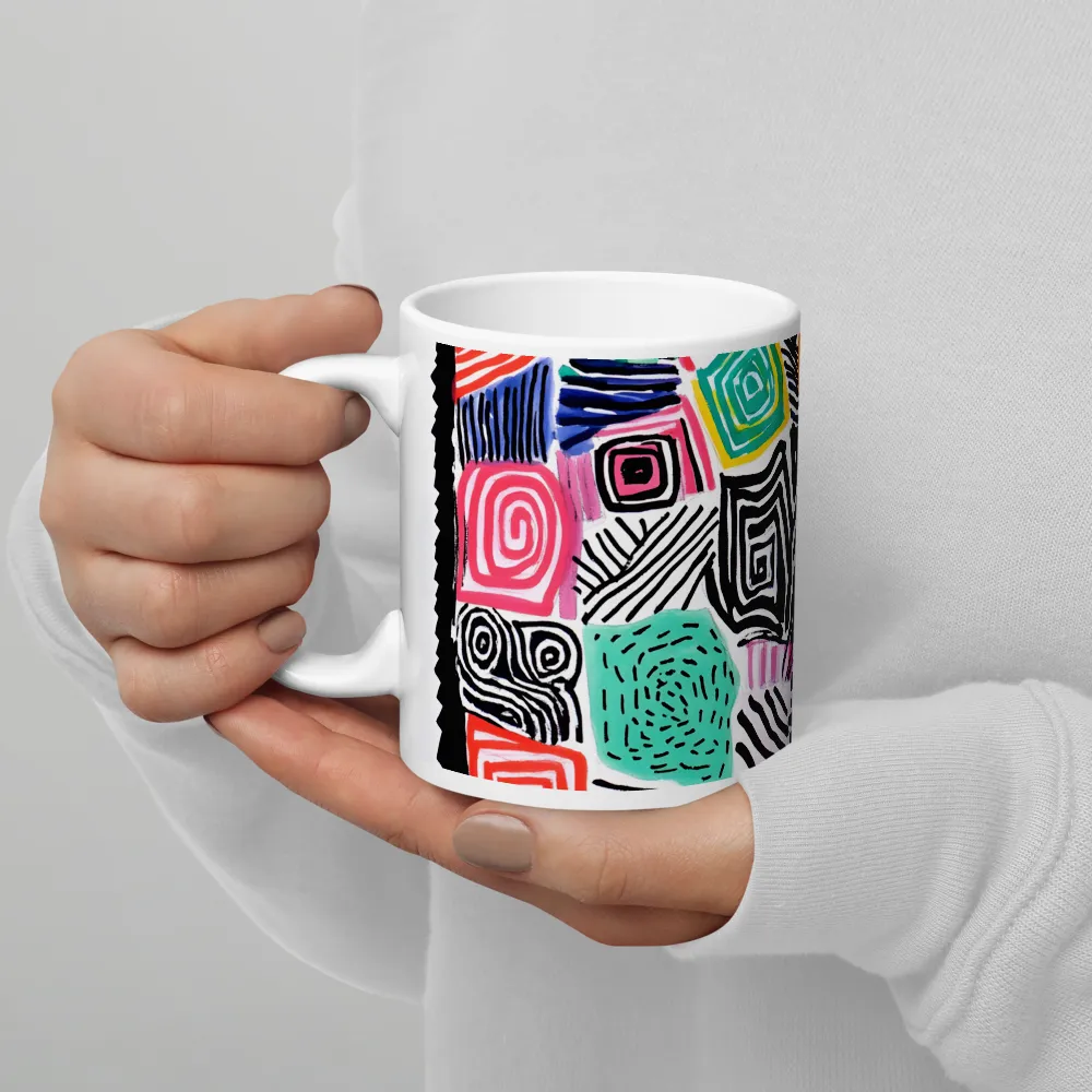 Rhythms of Color and Form | Mug with White inside | 11 oz