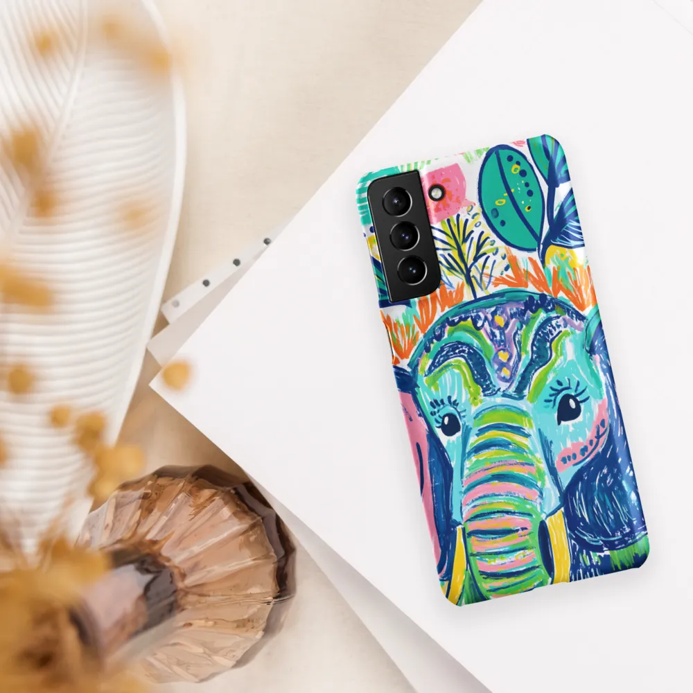 Whimsical Elephant Portrait | Phone Case |  S21 Plus | Snap Case | Matte