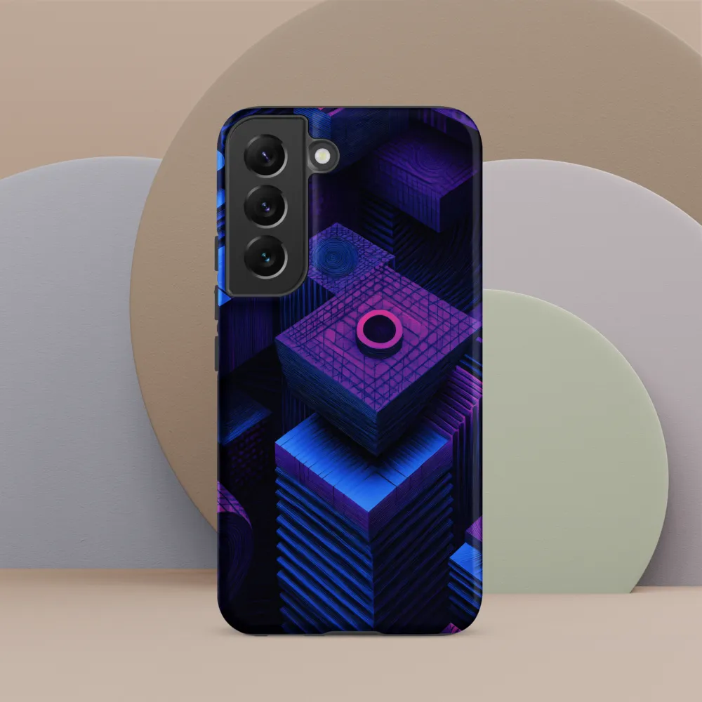 Geometric Dreams in Blue and Purple